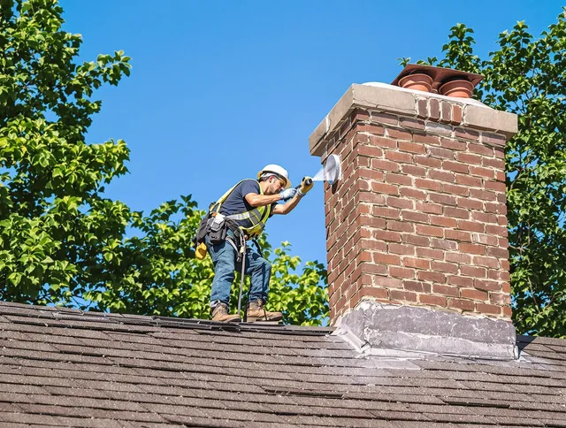 Port Orange Chimney Sweep performing an inspection with advanced tools in Port Orange, FL
