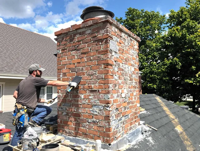 Completed chimney rebuild by Port Orange Chimney Sweep in Port Orange, FL