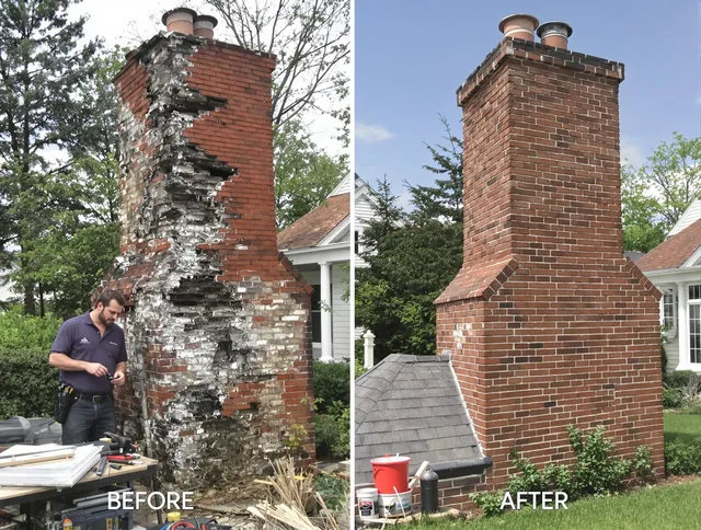 Port Orange Chimney Sweep performing a full chimney restoration in Port Orange, FL