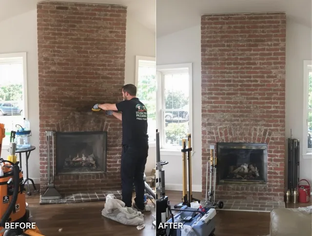 Finished chimney sweeping service by Port Orange Chimney Sweep in Port Orange, FL
