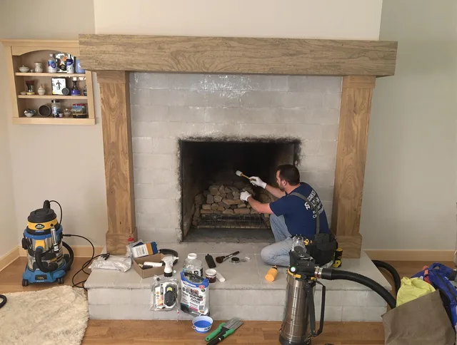 Detailed creosote removal process by Port Orange Chimney Sweep in Port Orange, FL