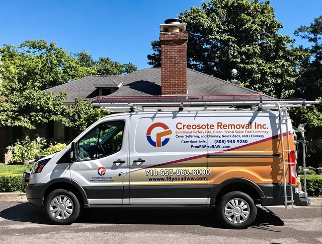 Port Orange Chimney Sweep technician removing creosote safely in Port Orange, FL