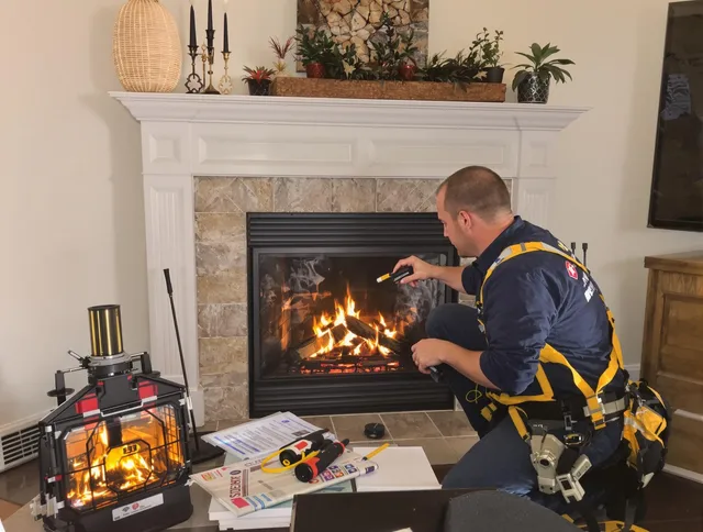 Safety-focused fireplace inspection by Port Orange Chimney Sweep in Port Orange, FL